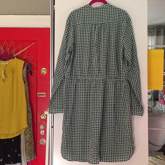 NWT GAP geometric print, cinch tie-waist dress - Picture 5 of 5